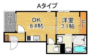 住ノ江駅 徒歩10分 3階の物件間取画像